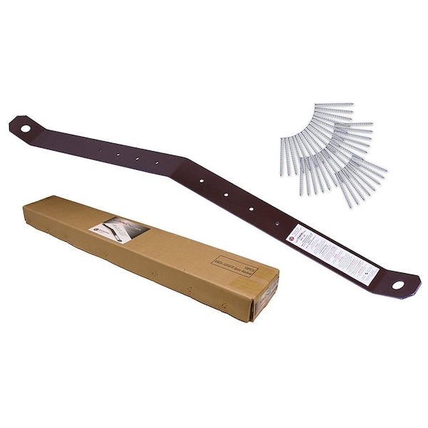 Super Anchor Safety APEX Roof-Top Anchor 11ga Brown Powder Coated Steel w/sst Spiral Shank Nail Packs. Retail Box 10 2796 - main